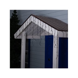 УЦЕНКА Гирлянда «Бахрома», уличная, 3×0.6 м, 3 Вт, УМС, 160 LED, 220 В, мерцание, свечение белое