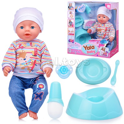 Пупс "Витенька" (пьет, писает) с аксессуарами, в коробке