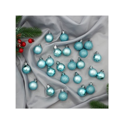 Ёлочные игрушки «Классика ассорти», шары новогодние, d=3 см, набор 48 шт.