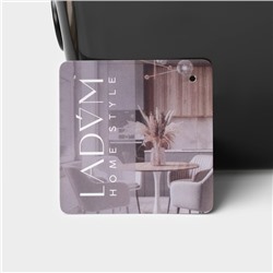 Контейнер для хранения с крышкой LaDо́m «Лаконичность», 28.5×11×10.5 см, цвет тёмно - серый