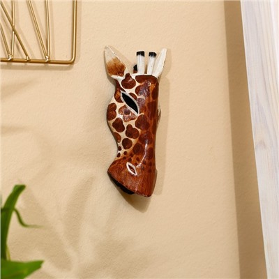 Маска «Жираф», 19×9×4 см, дерево албезия
