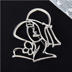 Брошь Дама / 2813 /уп 24/