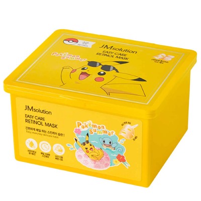 JMsolution Набор обновляющих масок с ретинолом Easy Care Retinol Mask Pokemon Summer
