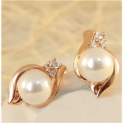 Серьги позолота H01-12639