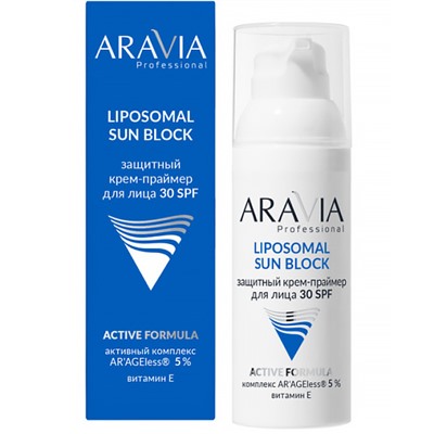 ARAVIA Защитный крем-праймер для лица SUN BLOCK 30 SPF 50 мл