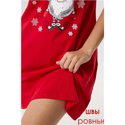 Туника новогодняя домашняя большие размеры Туж-гном НАТАЛИ, 1213914