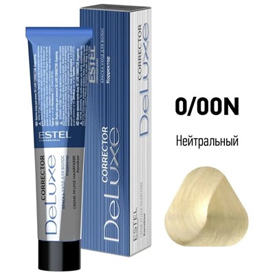 ЭстельDeLuxe Крем-краска для волос 0/00N Корректор нейтральный 60 мл