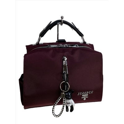 Женская сумка-рюкзак из текстиля, цвет бордовый