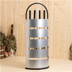 УЦЕНКА Каминный набор 66 см: щётка, совок, кочерга, щипцы