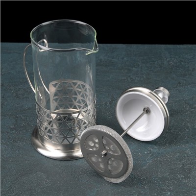 Френч-пресс стеклянный Доляна «Фараон», 1 л, 15.5×12×24.5 см