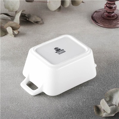 Форма для запекания фарфоровая Wilmax, 15×9.5 см, цвет белый