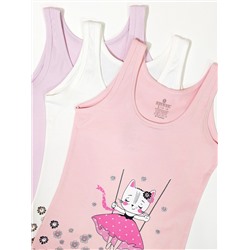 4986 Майка для девочек многоцвет (BAYKAR)