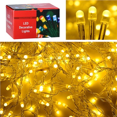 Электрогирлянда Бахрома, 9м, 288 ламп, теплый