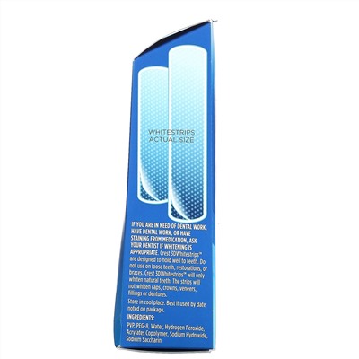 Crest, 3D Whitestrips, Glamorous White, комплект для отбеливания зубов, 28 полосок
