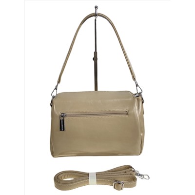 Женская сумка из искусственной кожи, цвет коричневый