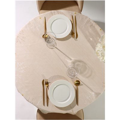 Скатерть новогодняя «Этель» Christmas forest, d=150 ± 3 см с ГМВО, 100% хлопок, саржа 190 г/м²