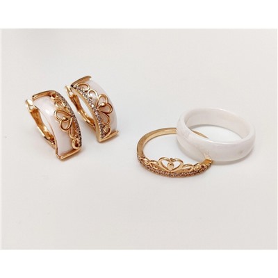 Комплект Кольцо и Серьги