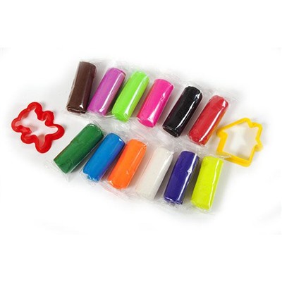 Тесто для лепки 12цв по 30гр. 2 формочки Каляка Маляка ТЛБКМ-12/30 Каляка-Маляка