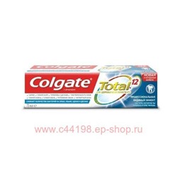 Colgate Total 12 Профессиональная чистка комплексная антибактериальная зубная паста, 75 мл