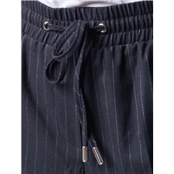 Брюки с поясом на резинке из премиальной поливискозы с эластаном