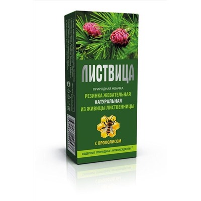 Смолка жевательная с прополисом (лиственничная) 0,8г ЭКОПРОДУКТЫ, 1190347