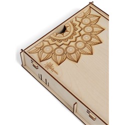 Коробка для набора барбекю, 74×23×5 см, деревянная, прямоугольная