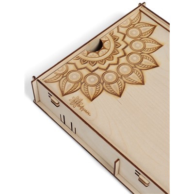 Коробка для набора барбекю, 74×23×5 см, деревянная, прямоугольная