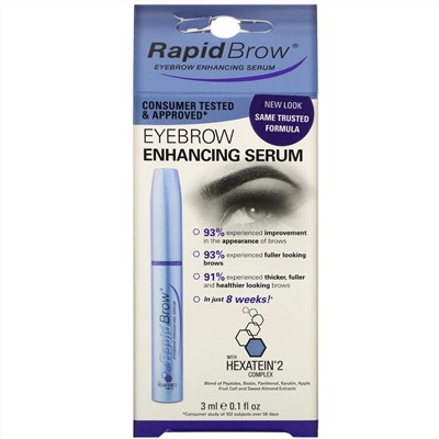 RapidLash, сыворотка для ухода за бровями, 3 мл (0,1 жидк. унции)