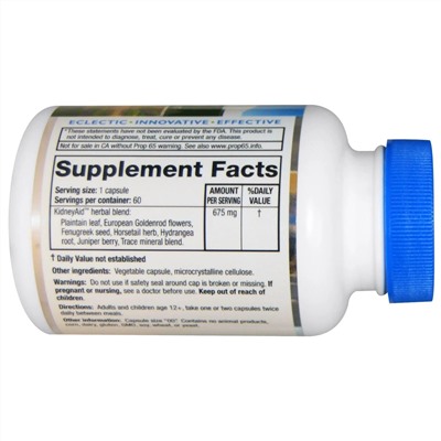 RidgeCrest Herbals, комплекс для почек, 60 вегетарианских капсул