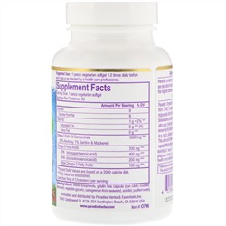 Paradise Herbs, Omega Sure, концентрат омега-3, 1000 мг, 60 вегетарианских капсул (из рыбного желатина)