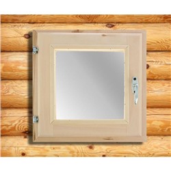 Окно деревянное, 40×40 см, двойное стекло, липа, Добропаровъ