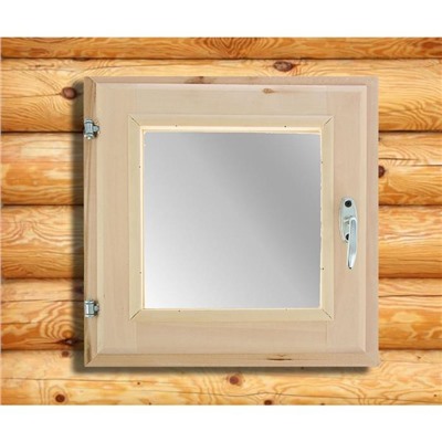 Окно деревянное, 40×40 см, двойное стекло, липа, Добропаровъ