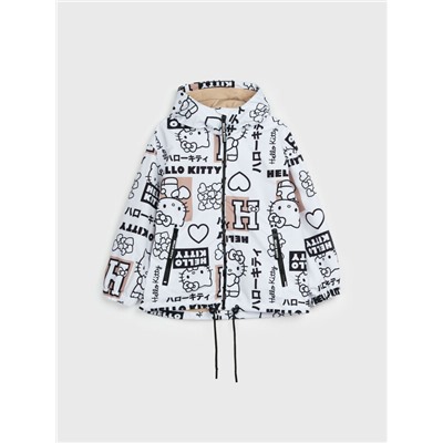 Куртка текстильная с полиуретановым покрытием для девочек (ветровка)