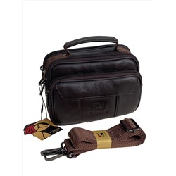 Сумка мужская из натуральной кожи, цвет коричневый