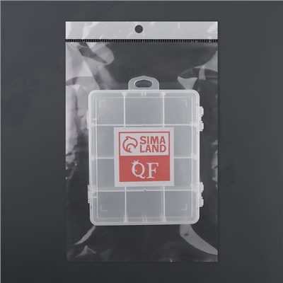 Органайзер для хранения мелочей, с подвесом, 12 ячеек, 14×12×3.3 см, прозрачный