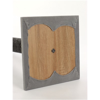 Когтеточка «Столбик» Lowcost ковролиновая с игрушкой, 35×35×85 см, микс цветов