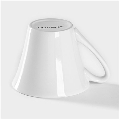 Кружка Доляна Coffee break, 180 мл, керамика, белая