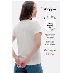 Женская базовая футболка с лайкрой Happyfox