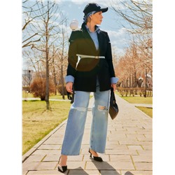 Пиджак женский MINAKU: Classic, чёрный, размер 42-44