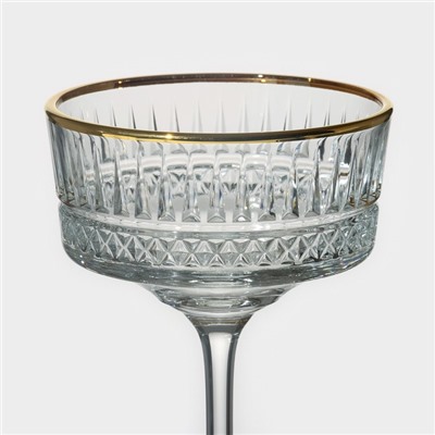 Фужеры для шампанского Paşabahçe Elysia, 260 мл, набор 4 шт., стекло, прозрачные