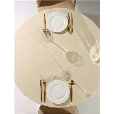 УЦЕНКА Скатерть Этель "Noble Christmas" d=220 +/- 3см с ГМВО, 100%хл, саржа 190 гр/м2