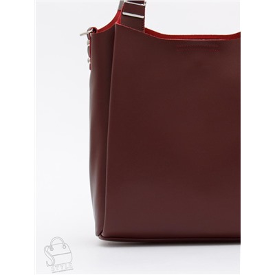 Сумка женская кожаная 1013M wine red Polina&Eiterou
