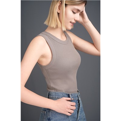 Женская майка-топ в рубчик Happyfox