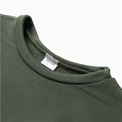 Платье с кулиской женское MINAKU: Casual Collection, хаки, размер 46