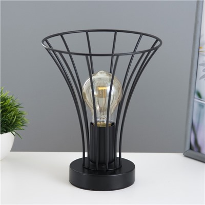 Настольная лампа «Чилли» Е27 40 Вт черный 18×18×19 см RISALUX