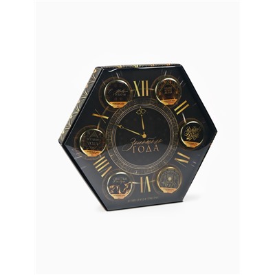 Подарочный набор новогодний «Золотого года»: чай чёрный, крем-мёд (6 шт.x30 г)