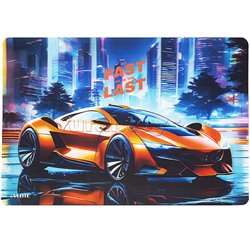 Накладка на стол 3D "Fast Or Last" 43x29 см, пластиковая 500 мкм, с цветным рисунком