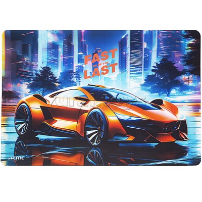 Накладка на стол 3D "Fast Or Last" 43x29 см, пластиковая 500 мкм, с цветным рисунком