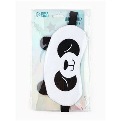 Маска для сна «Панда», белая