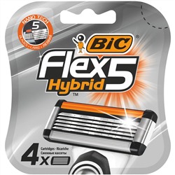 Кассеты для бритвы BiC FLEX-5 HYBRID (4 шт.)